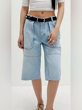 NEW Free People We The Free Havasu Slouchy Cropped Jeans Size 31